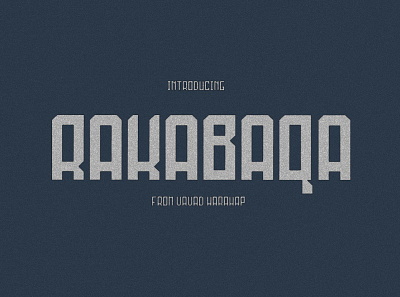RAKABAQA branding design font icon illustration logo template typography vintage