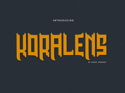 KORALENS branding design font font game logo mobile vintage