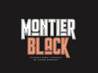 Montier Black Font basketball football serif font softball vintage