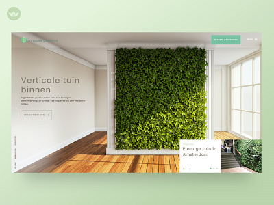 Conceptual web UI - Vertical Gardens blur creative design garden indoor ui uidesign visual design webdesign website