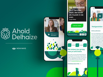 Ahold Delhaize pt.2 - Mobile designs ahold delhaize creative digital design mobiledesign nova navis uidesign uiux vacancy website