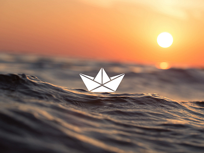 Nova Navis - The logo animation boat digitaldesign identity logo origami ui