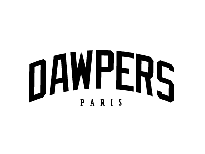 Logo for DAWPERS Paris baseball blogging dawpers house label record us