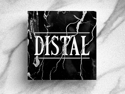 Artwork for Distal & DAWPERS black cover grain marble music storm