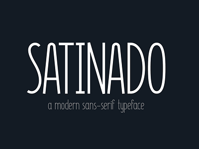 Satinado - A Modern Sans Serif Font