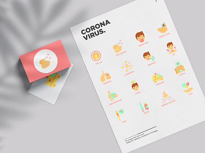 Coronavirus | 16 Flat Icons Set