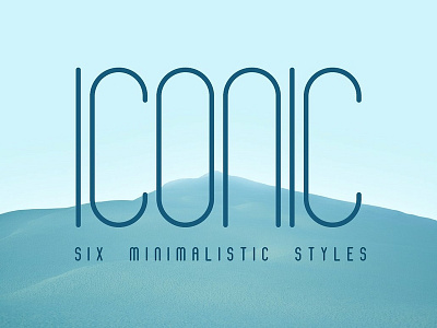 Iconic Font | 6 styles