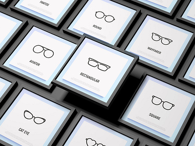 Eyeglasses | 16 Thin Line Icons Set