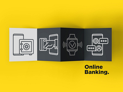 Online Banking | 16 Thin Line Icons Set