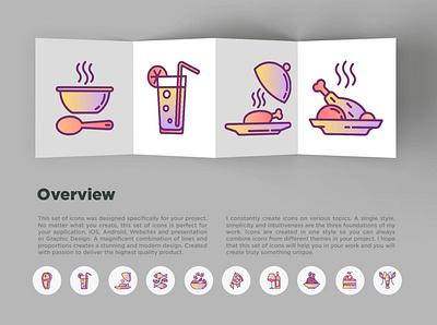 Restaurant Menu | 16 Thin Line Icons Set chef cook cooking dinner dish drink fish food hat icon kitchen line lunch menu plate restaurant soup table vector wine