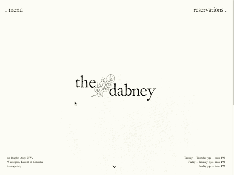 thedabney.com coded dc food foraging ink interactive mid atlantic restaurant transitions