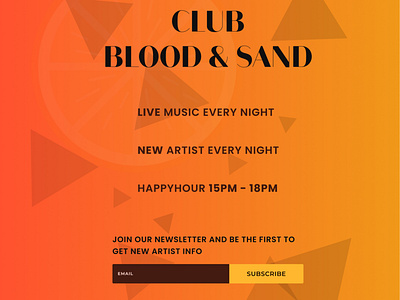 Club Poster branding design web