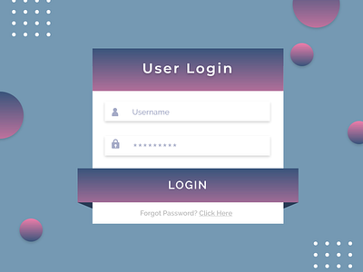 simple and elegant login form