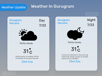 Simple and elegant weather updates