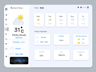 WEATHER UPDATE DASHBOARD