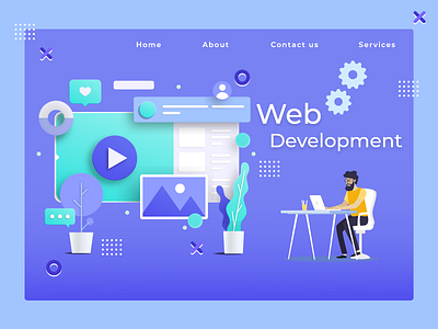 WEB DEVELOPMENT AND WEBSITE DESIGN WITH SOFT ILLUSTRATION