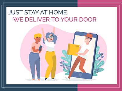 STAY AT HOME WE DELIVER AT YOUR DOORSTEP online shopping