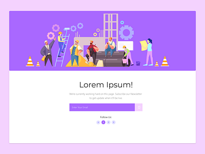 Under Construction Landing page