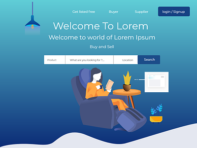 LANDING PAGE DESIGN UI