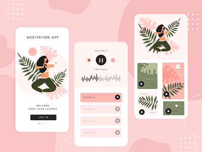 MEDITATION APP UI