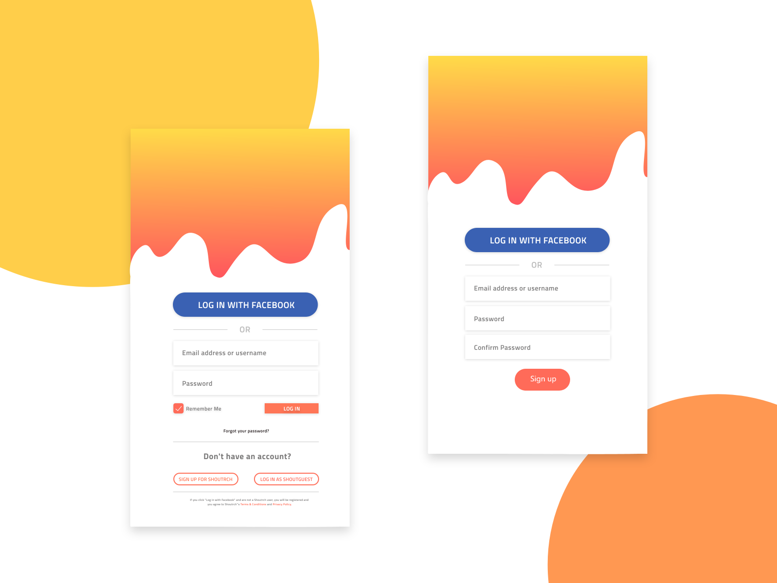 LOGIN FORM WITH MELTED EFFECT by ConsoleBit Technologies on Dribbble