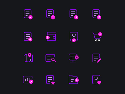 Dark Icon Pack app dashbaord design file icon flat icon icons icons design icons pack icons set illustration ios line icon logo minimal ui ux vector web design website