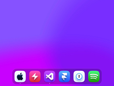 In Dock—macOS Icon Pack 1password 3d design dock download finder framer graphic design hyper icon icons logo macos pack site spotify ui vscode