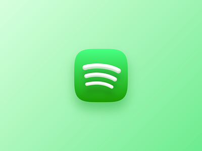 Spotify—macOS Icon Pack 3d app design download get graphic design icon icons logo macos pack replacement spotify ui