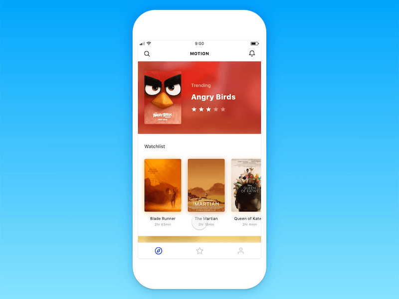 Motion Dashboard - Framer Effects app dashboard effects framer framerjs ios motion movie watchlist