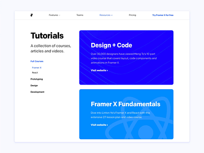 Framer Tutorials animation cards code framer framer x framerjs prototype react scroll site tutorial tutorials website x