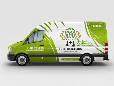 Doctor Van Cover car car wrap design doctor van tree doctor van van cover van wrap