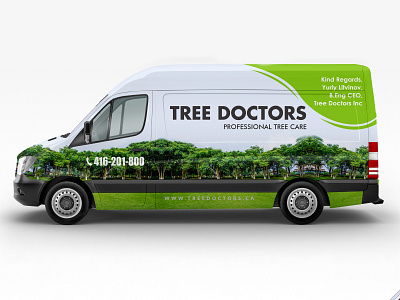 Tree Doctors Van Wrap car car wrap design doctor van tree doctor van van cover van wrap