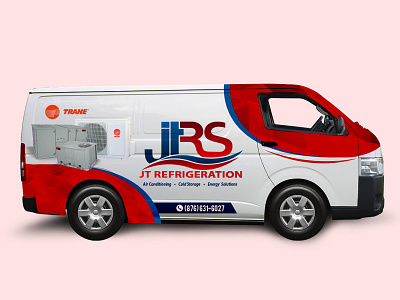 JT Refrigeration Van Wrap car car wrap design illustration jrs van refrigeration van van van cover van wrap