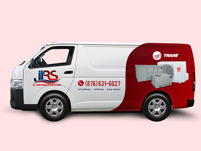 JT Refrigeration Van car car wrap design illustration jrs van refrigeration van van van cover van wrap