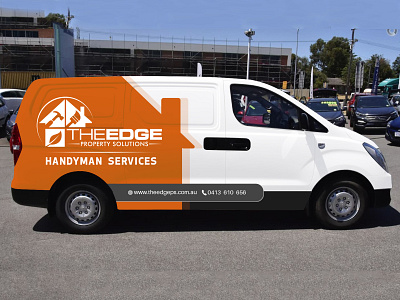 The Edge Van Wrap car car wrap design edge van handyman services illustration services van van van cover van wrap