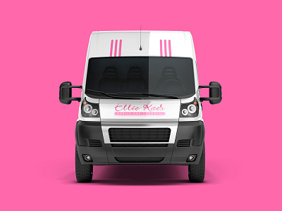 Mobile Dog Grooming Van Wrap car car wrap design grooming van illustration services van van van cover van wrap