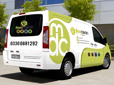 Flexi Clean Van Wrap car car wrap clean van design flexi clean illustration services van van van cover van wrap