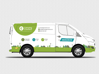 Camping Connect Van Wrap camping van car car wrap connets design services van van van cover van wrap