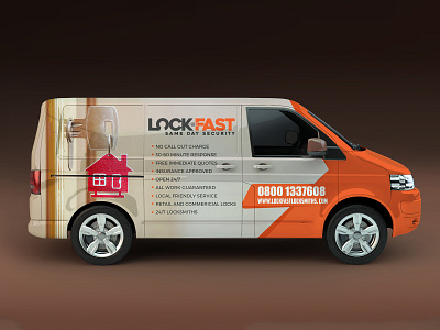Lock Fast Van Wrap car car wrap design fast lock lockfast services van van van cover van wrap
