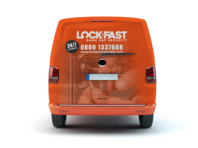 Lock fast Van Wrap car car wrap design illustration lockfast security services van van van cover van wrap