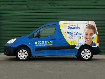 Spray 'n' Sparkle Van Wrap