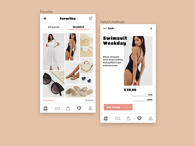 Favorites challenge dailyui day44 favorites ui ux design