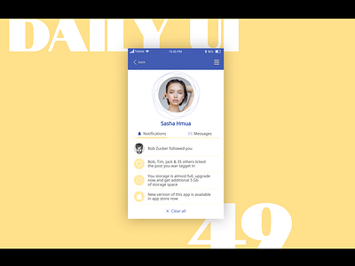 Notifications challenge dailyui day49 notifications ui ux design