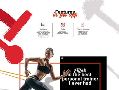 Fittab branding design illustration webdesign