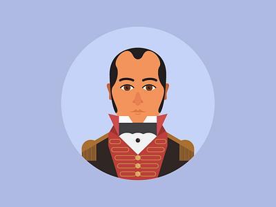 Captain James Stirling captain icon illustration portrait vector