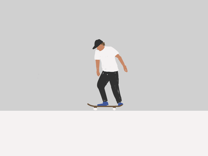 Skater animation experiment extreme frame by frame olympics sk8 skate skateboard sport