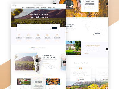 Winery experience website