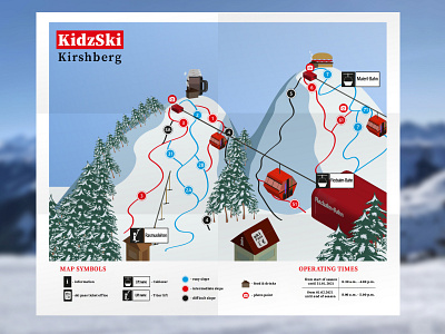 ski map adobe illustrator illustraion illustrator map ski ski map visual design