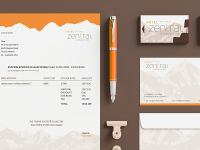 Hotel Business branding (using existing logo) adobe illustrator adobe photoshop branding business card design design envelope design hotel hotel branding illustraitor illustration letterhead design ski visual design