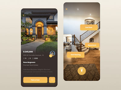 Real Estate Agency Mobile App app design mobile app design ui ux